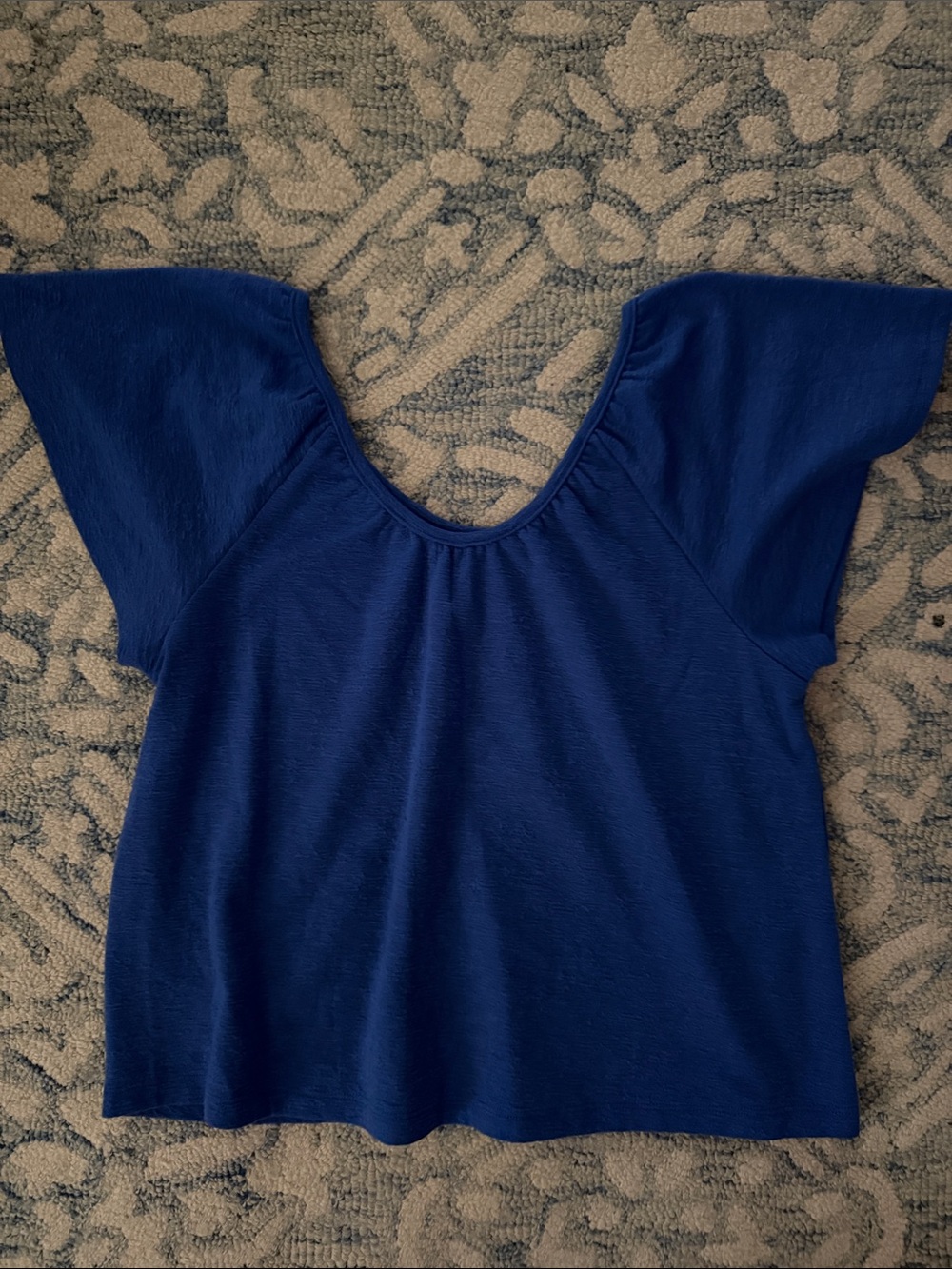 Banana Republic Royal Blue Scoop Neck Boxy Tunic